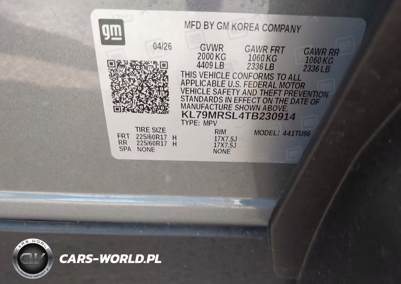 2026 Chevrolet Trailblazer Awd Lt VIN:KL79MRSL4TB230914 - 9