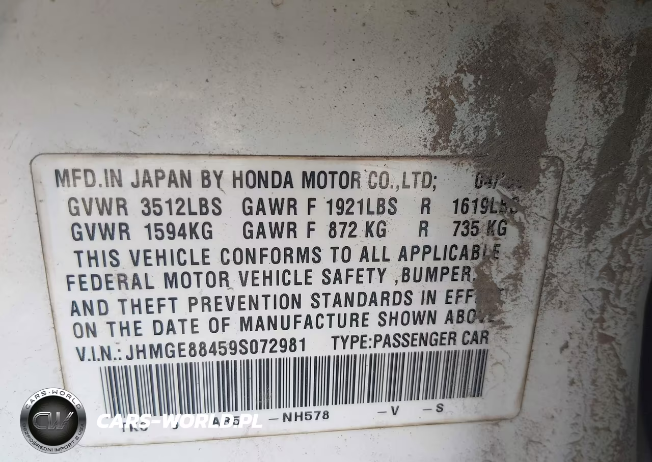 2009 Honda Fit Sport VIN:JHMGE88459S072981 - 9