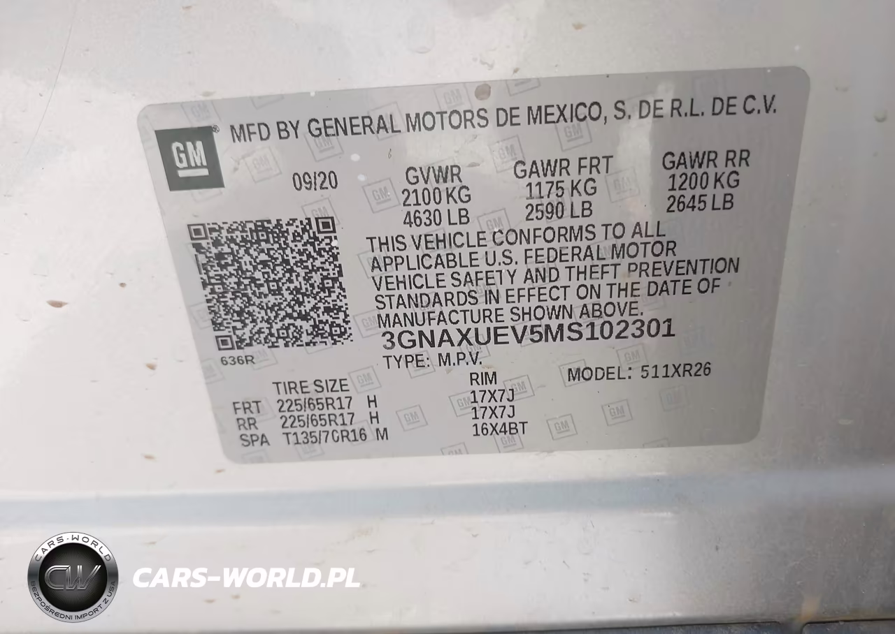 2021 Chevrolet Equinox Awd Lt VIN:3GNAXUEV5MS102301 - 9