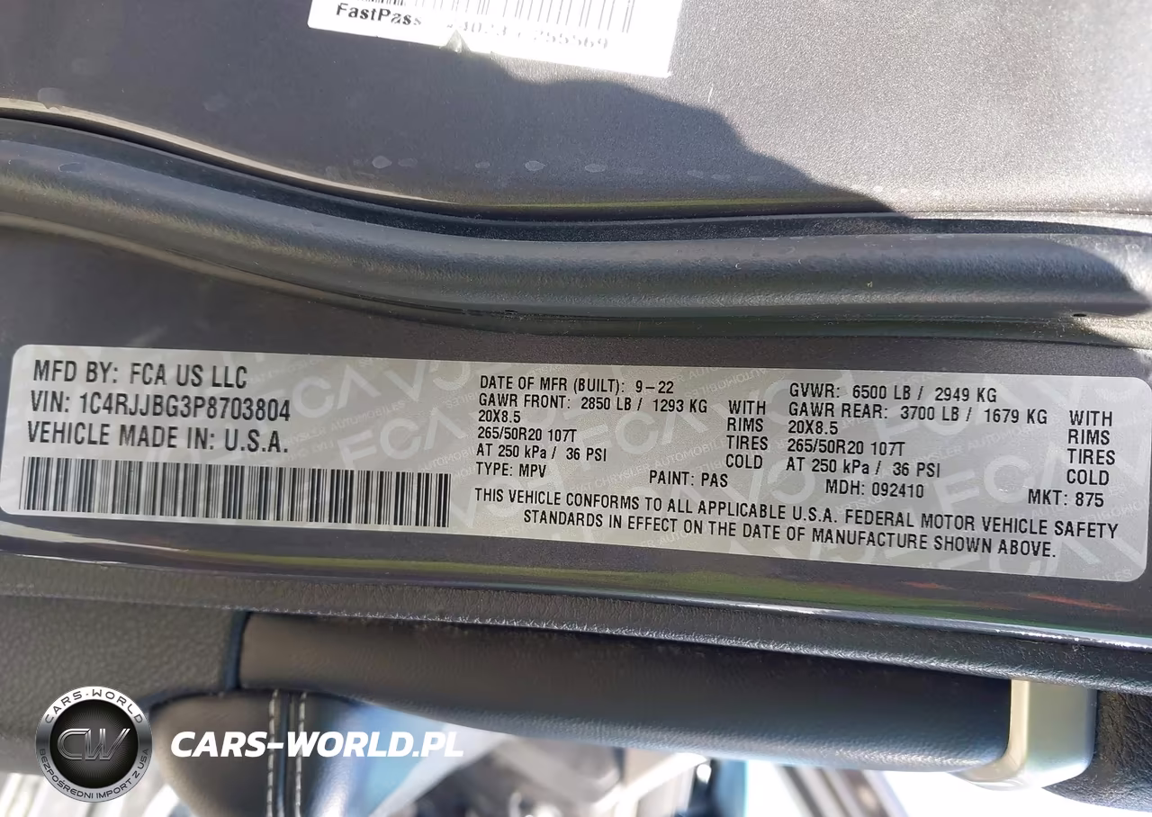 2023 Jeep Grand Cherokee L Limited 4X2 VIN:1C4RJJBG3P8703804 - 9