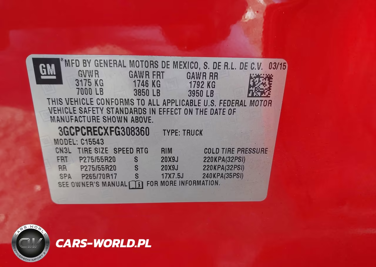 2015 Chevrolet Silverado 1500 1Lt VIN:3GCPCRECXFG308360 - 9