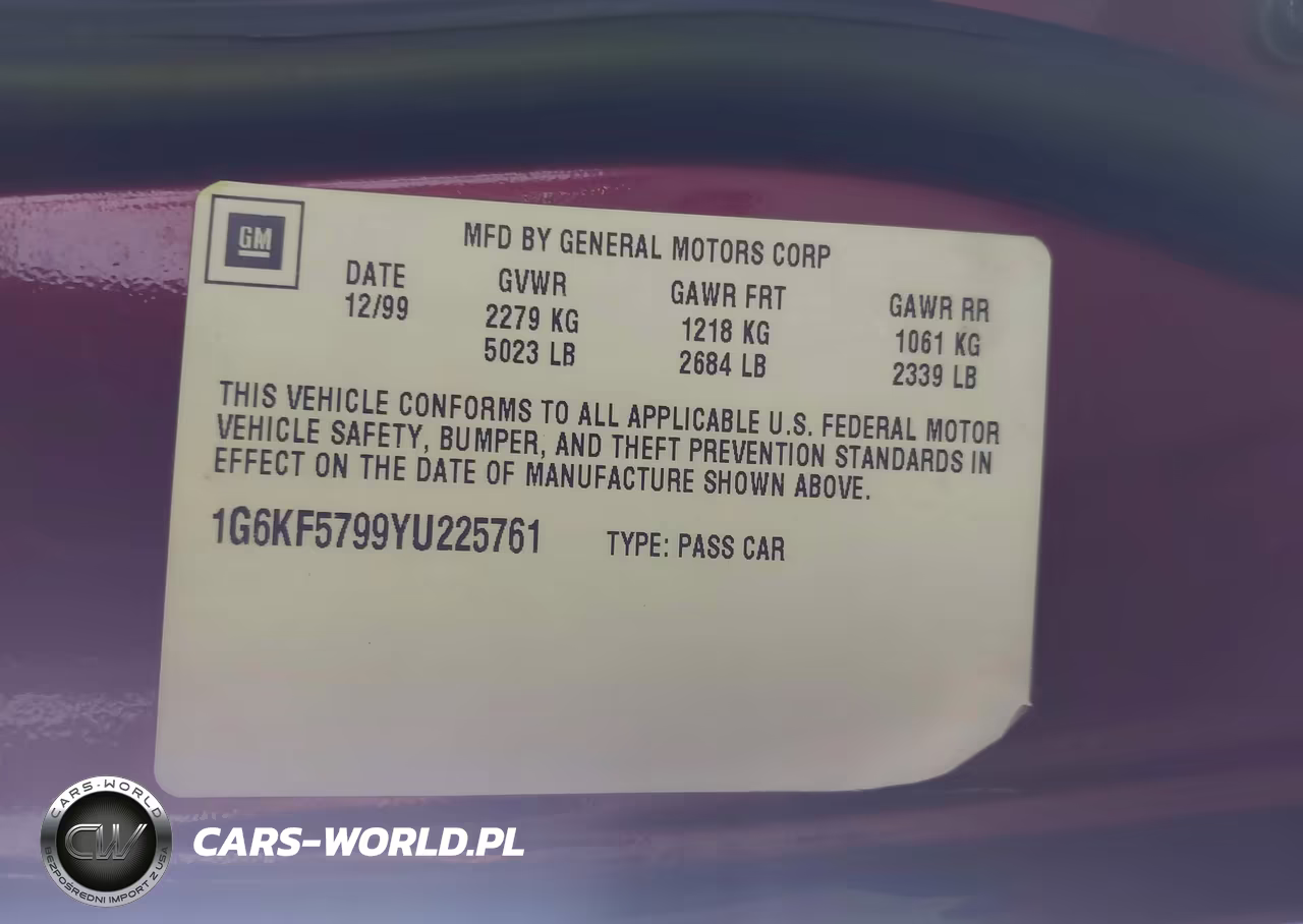 2000 Cadillac Deville Dts VIN:1G6KF5799YU225761 - 9