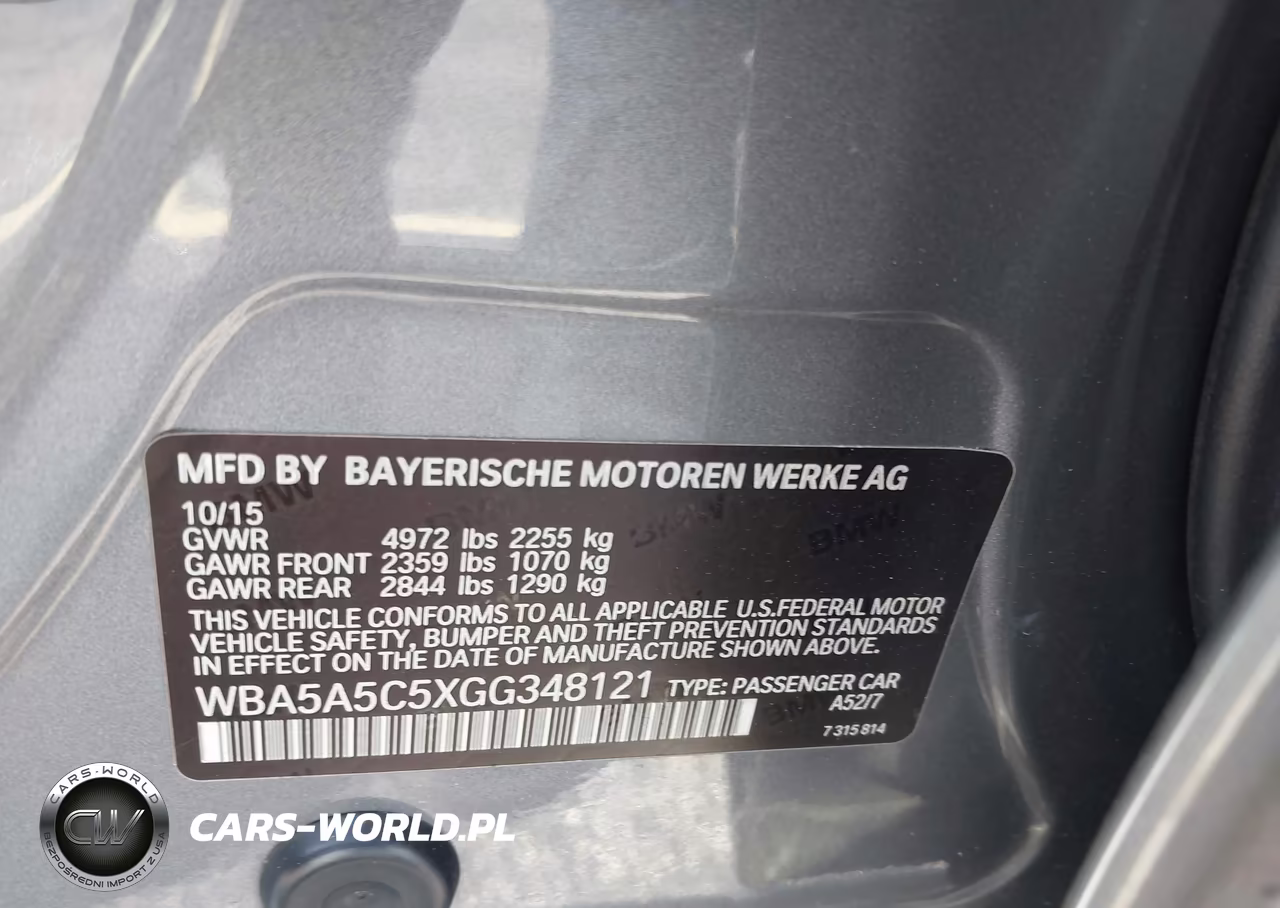 2016 BMW 528I VIN:WBA5A5C5XGG348121 - 9