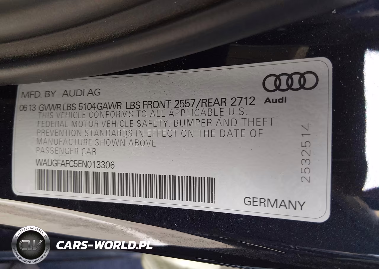 2014 Audi A6 2.0T Premium VIN:WAUGFAFC5EN013306 - 9