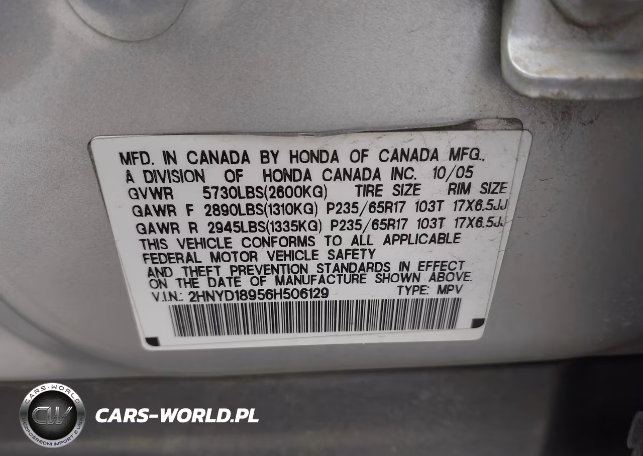2006 Acura Mdx VIN:2HNYD18956H506129 - 9