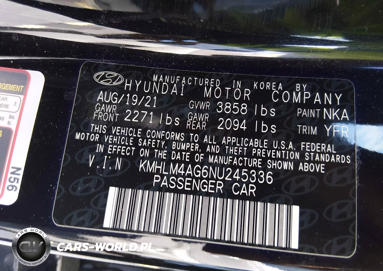 2022 Hyundai Elantra Sel VIN:KMHLM4AG6NU245336 - 9