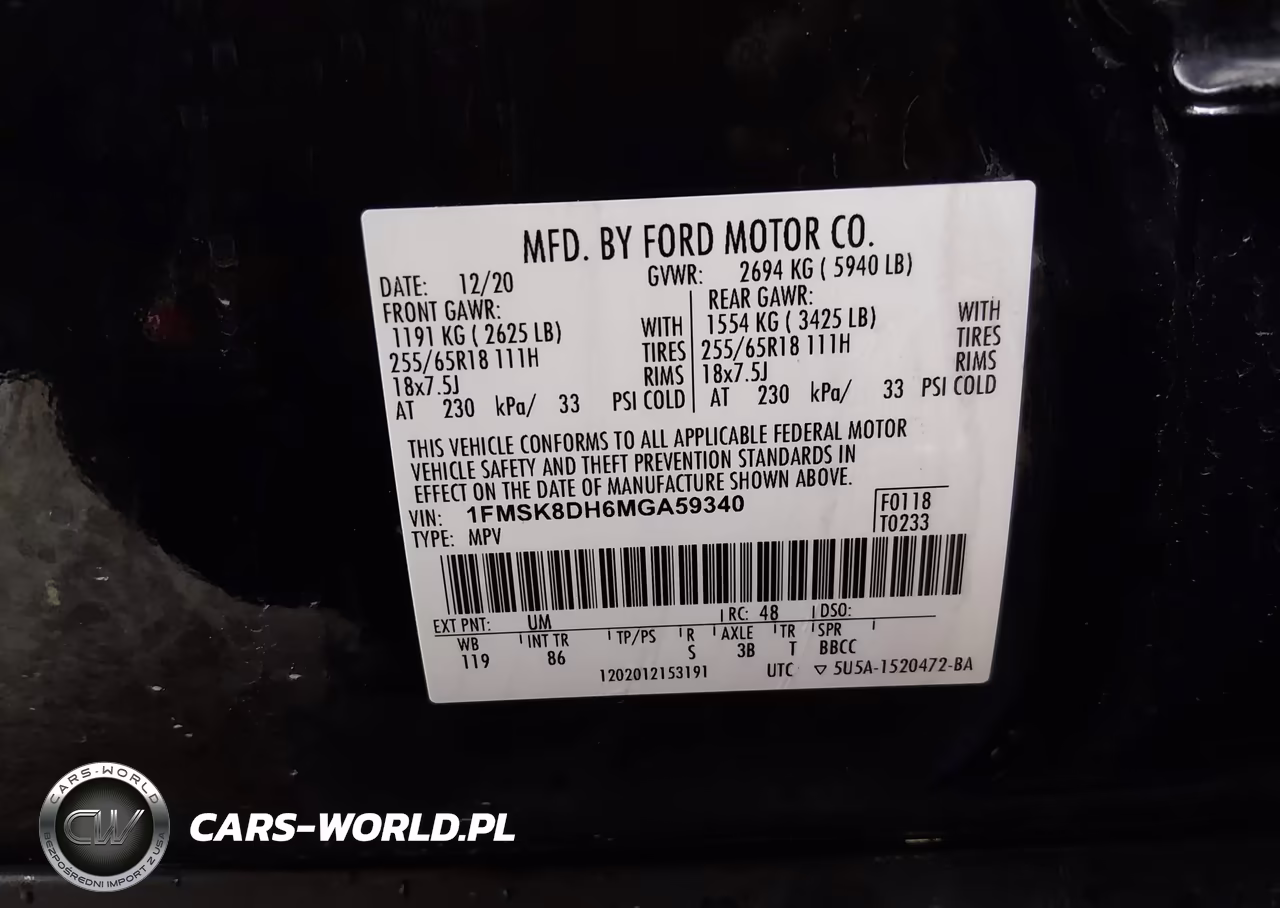 2021 Ford Explorer Xlt VIN:1FMSK8DH6MGA59340 - 9