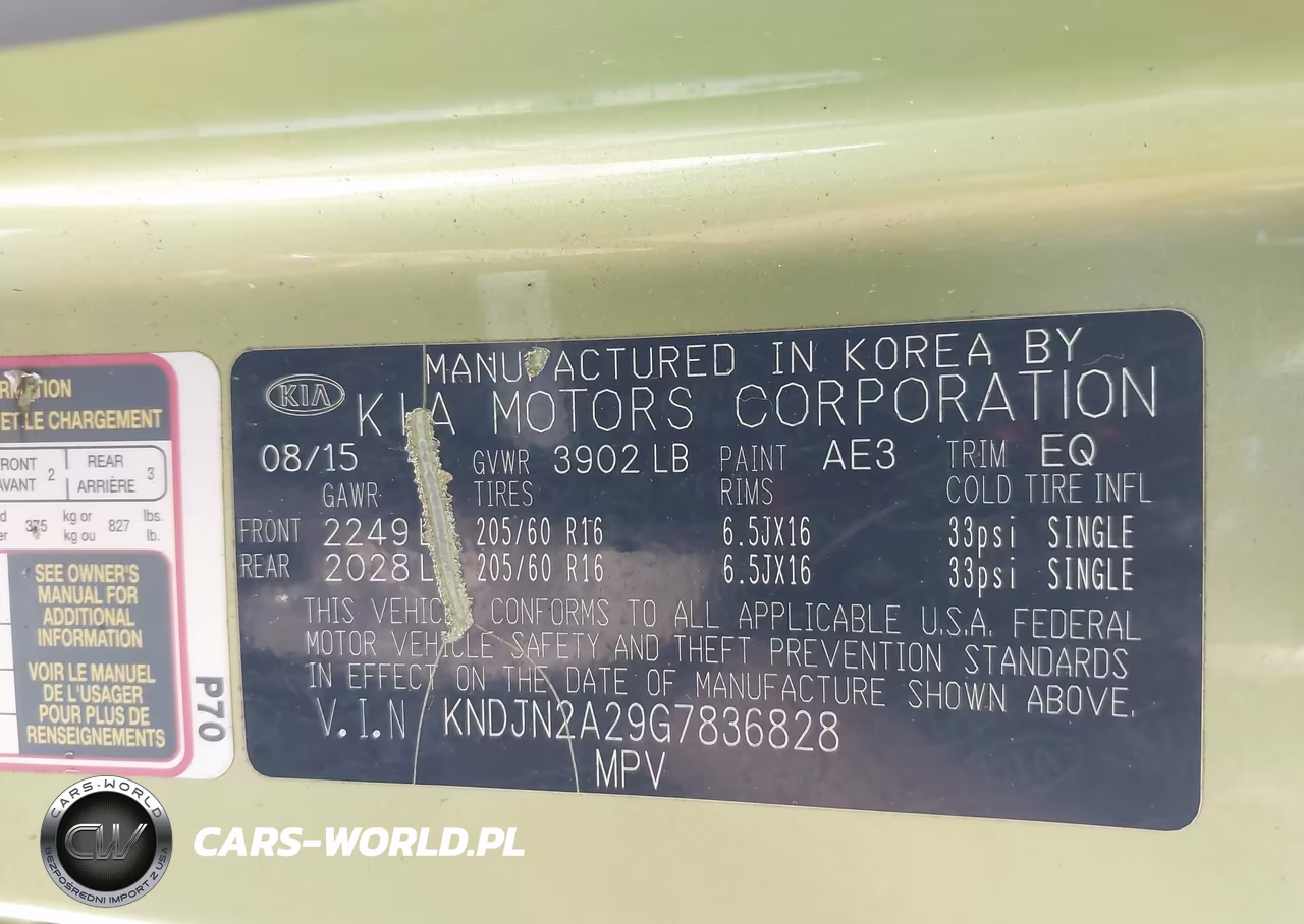 2016 Kia Soul VIN:KNDJN2A29G7836828 - 9