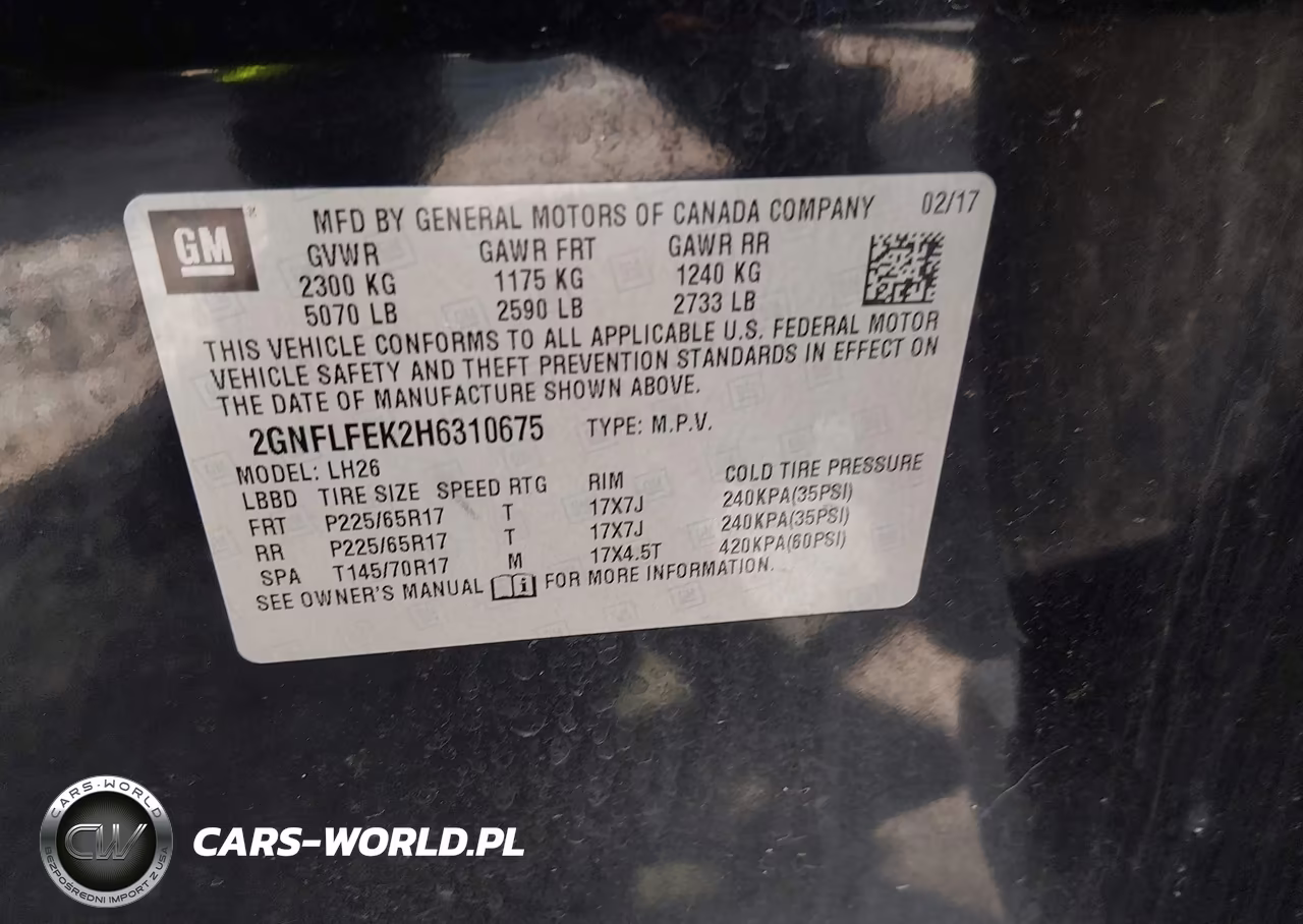 2017 Chevrolet Equinox Lt VIN:2GNFLFEK2H6310675 - 9