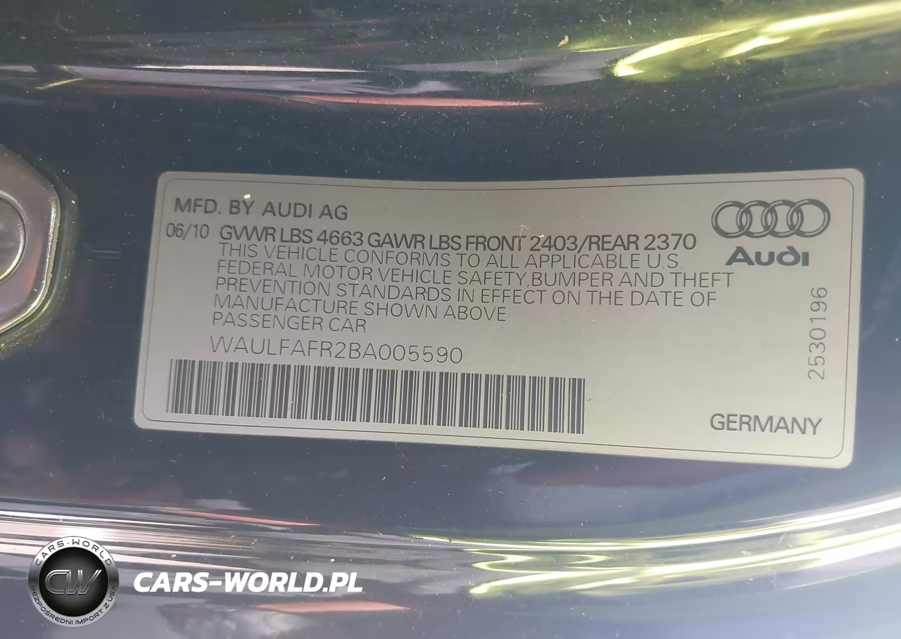 2011 Audi A5 2.0T Premium VIN:WAULFAFR2BA005590 - 9