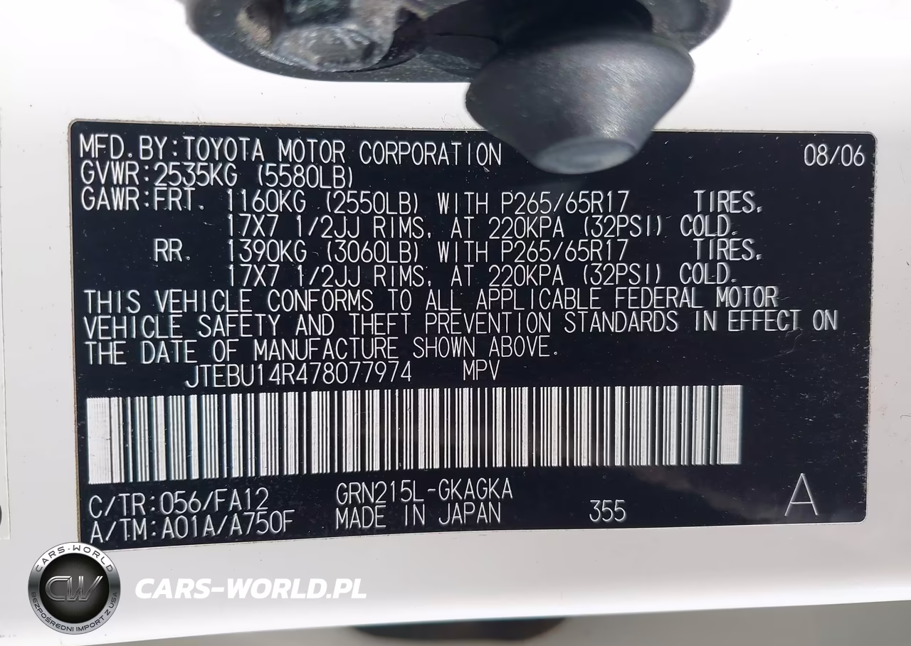 2007 Toyota 4Runner Sr5 VIN:JTEBU14R478077974 - 9