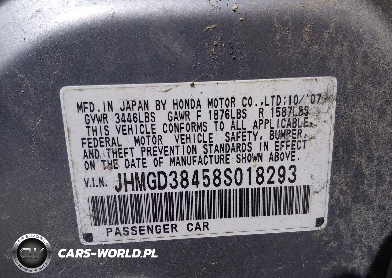 2008 Honda Fit VIN:JHMGD38458S018293 - 9