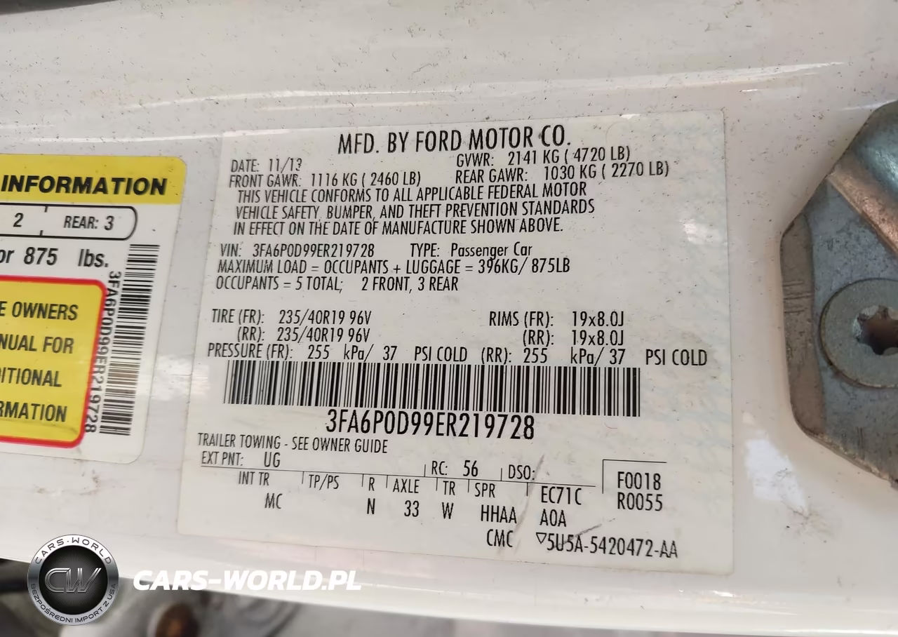 2014 Ford Fusion Titanium VIN:3FA6P0D99ER219728 - 9