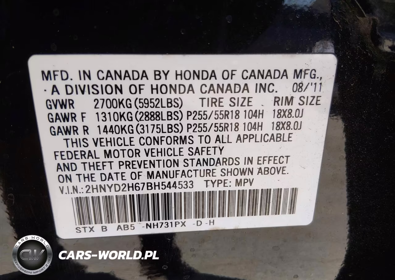 2011 Acura Mdx Technology Package VIN:2HNYD2H67BH544533 - 9