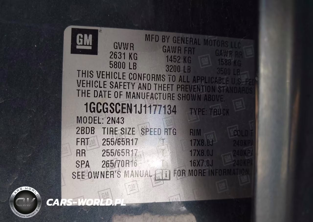 2018 Chevrolet Colorado Lt VIN:1GCGSCEN1J1177134 - 9
