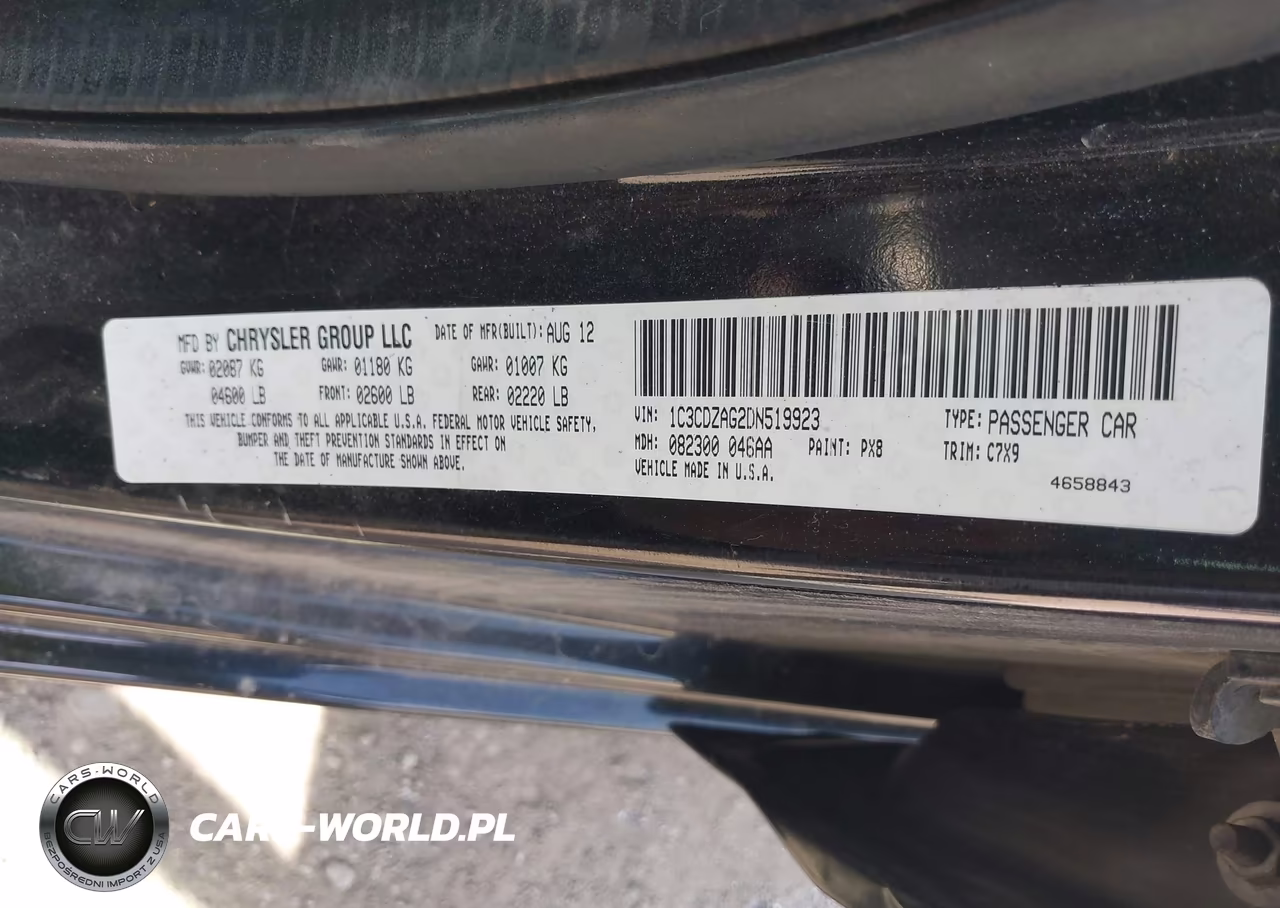 2013 Dodge Avenger Se V6 VIN:1C3CDZAG2DN519923 - 9