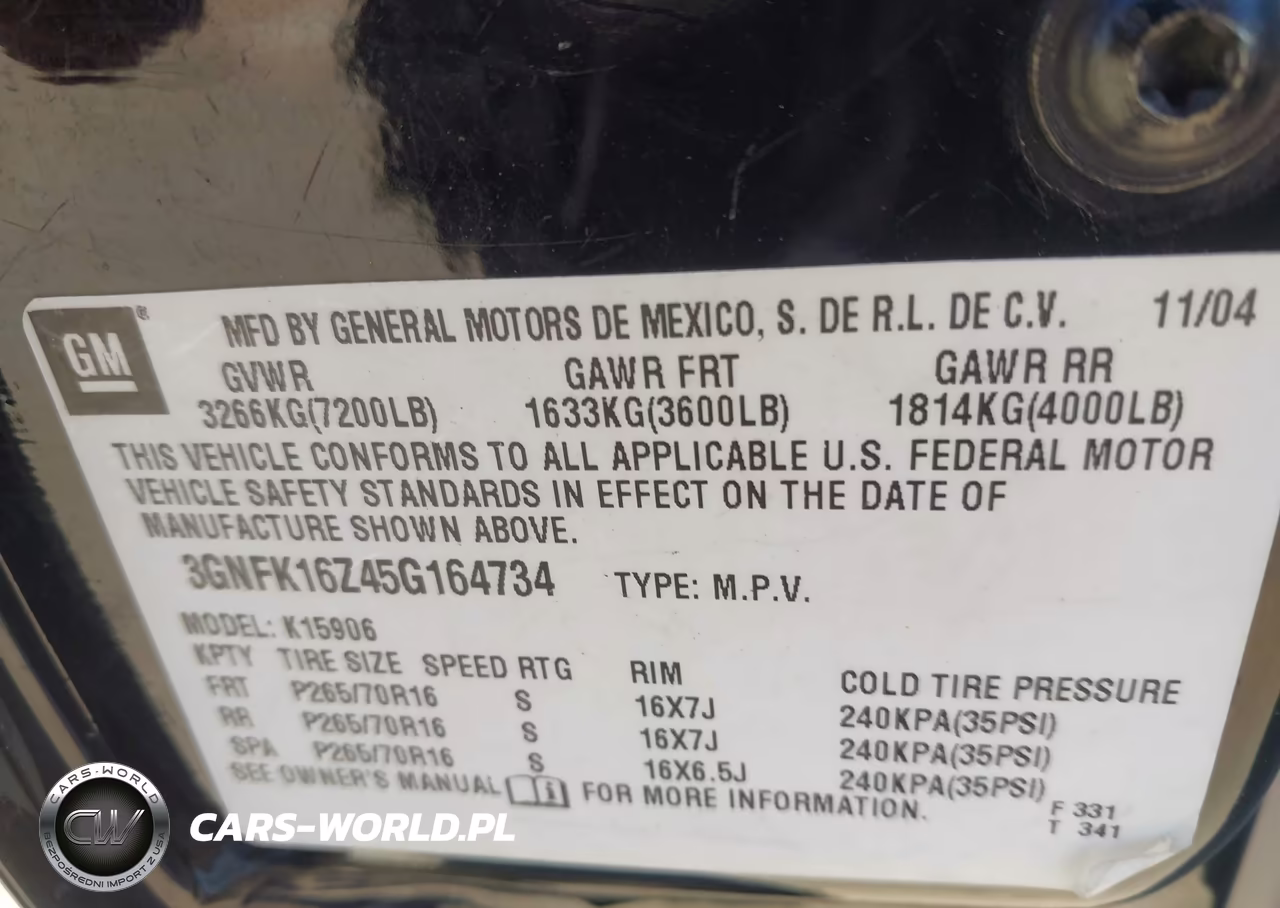 2005 Chevrolet Suburban 1500 Ls VIN:3GNFK16Z45G164734 - 9
