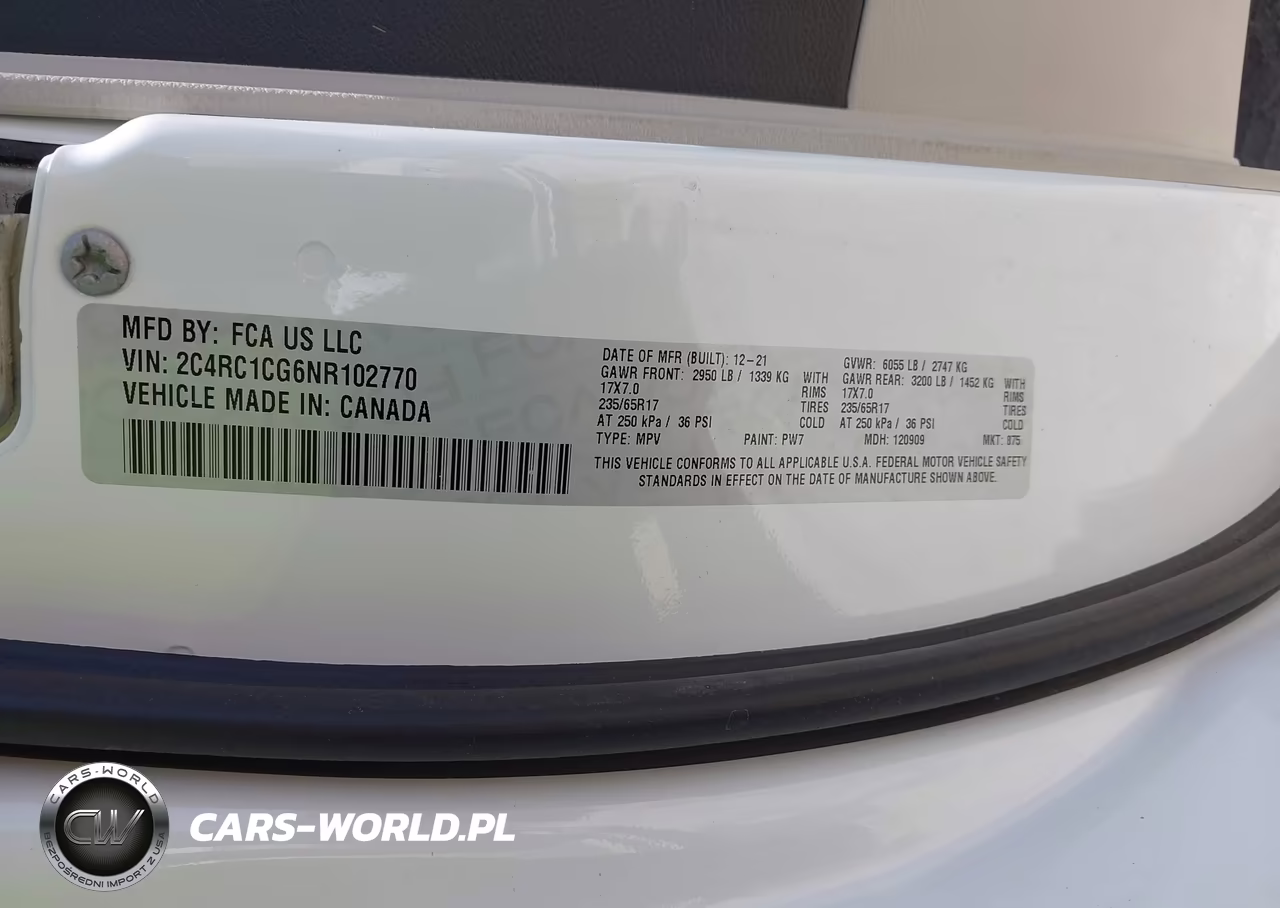2022 Chrysler Voyager Lx VIN:2C4RC1CG6NR102770 - 9