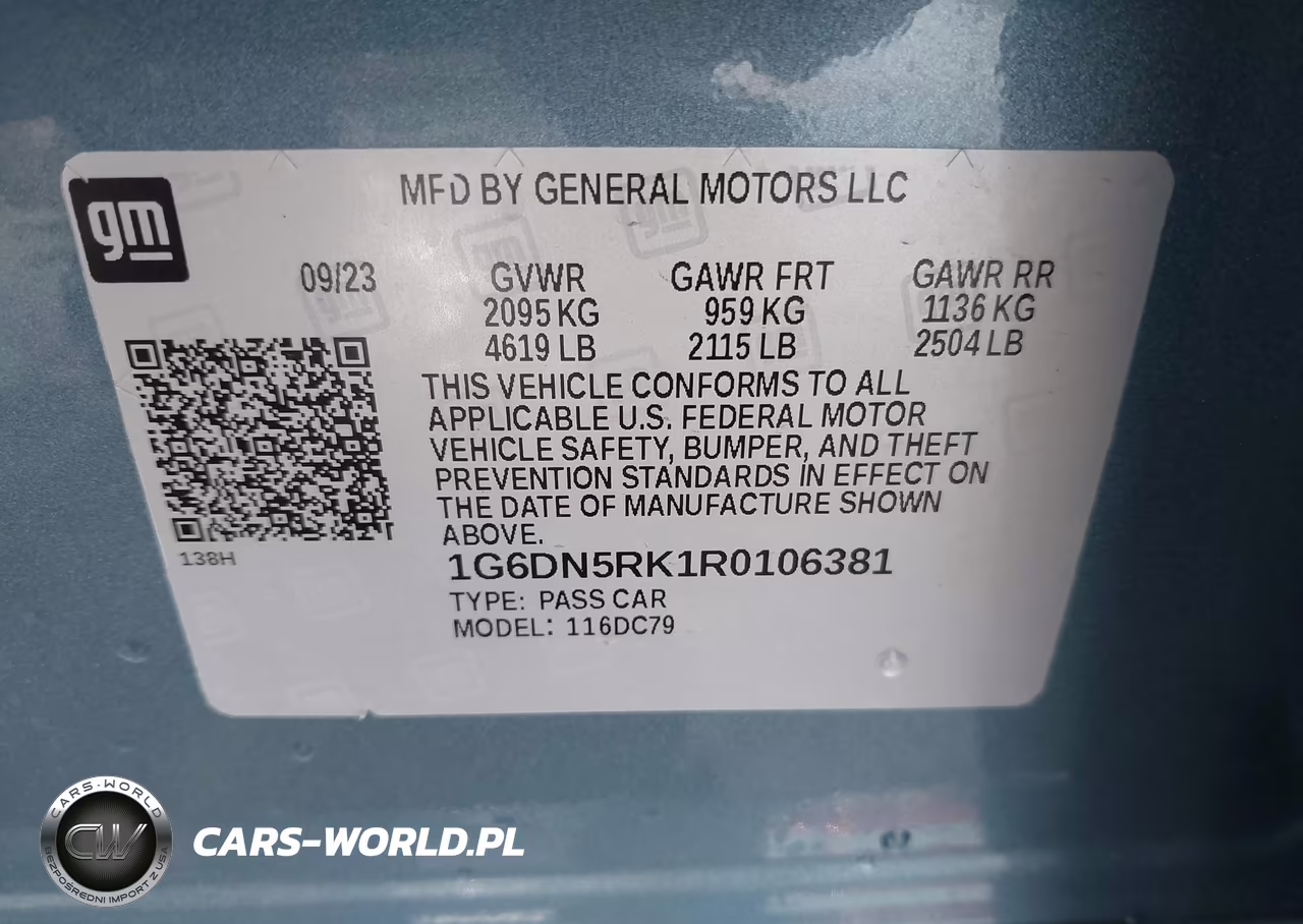 2024 Cadillac Ct5 Premium Luxury VIN:1G6DN5RK1R0106381 - 9