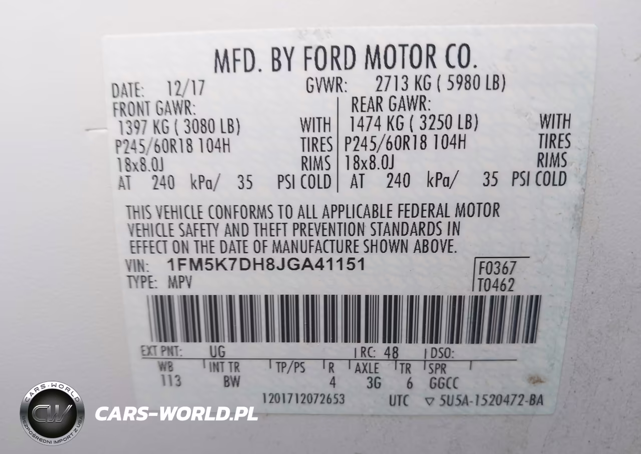 2018 Ford Explorer Xlt VIN:1FM5K7DH8JGA41151 - 9