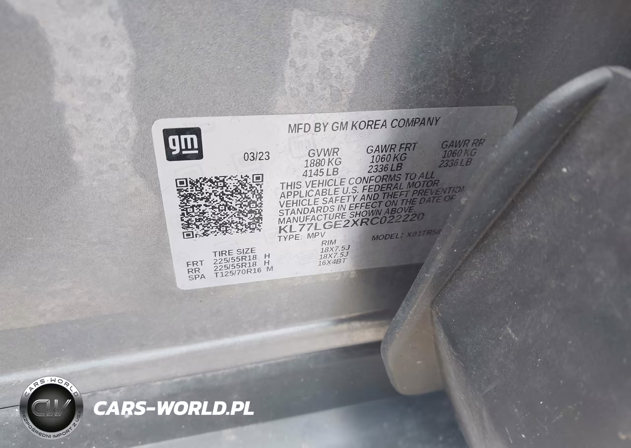 2024 Chevrolet Trax Fwd 1Rs VIN:KL77LGE2XRC022220 - 9