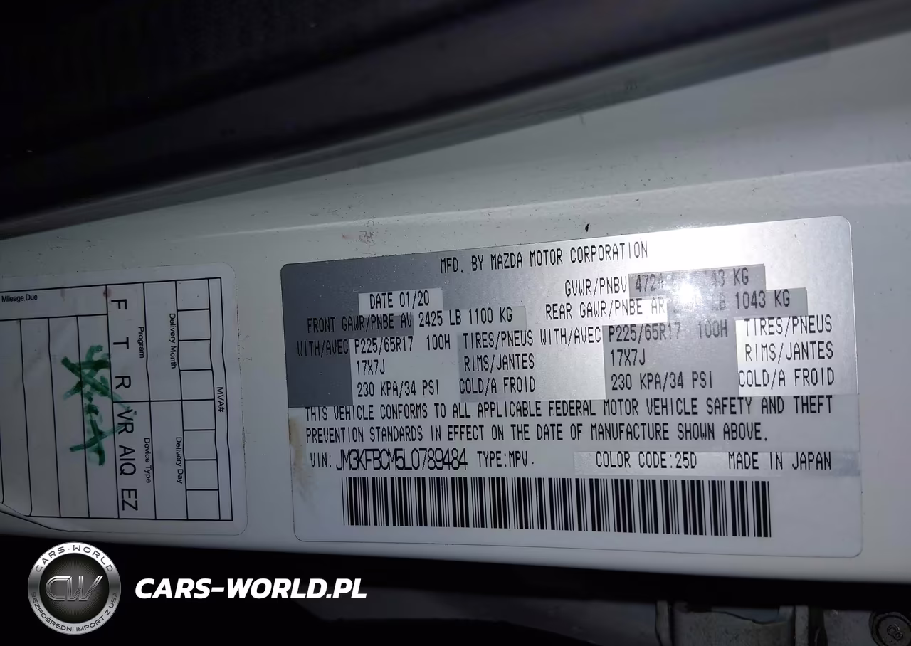 2020 Mazda Cx-5 Touring VIN:JM3KFBCM5L0789484 - 9