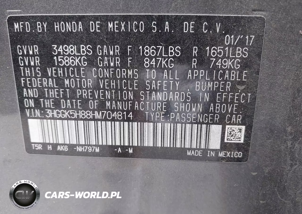 2017 Honda Fit Ex-L VIN:3HGGK5H88HM704814 - 9