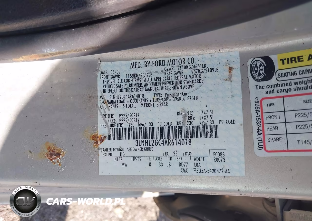 2010 Lincoln Mkz VIN:3LNHL2GC4AR614018 - 9
