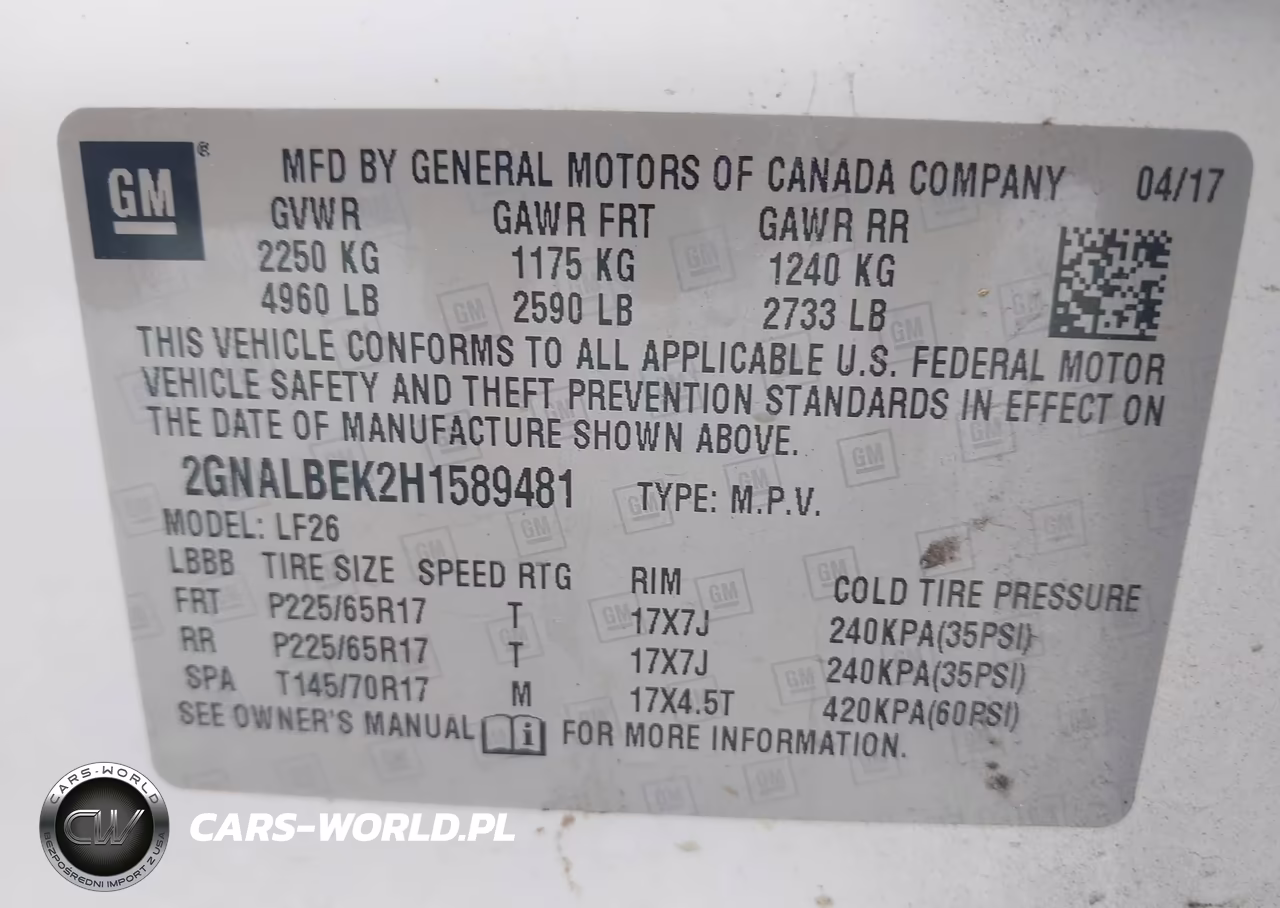2017 Chevrolet Equinox Ls VIN:2GNALBEK2H1589481 - 9