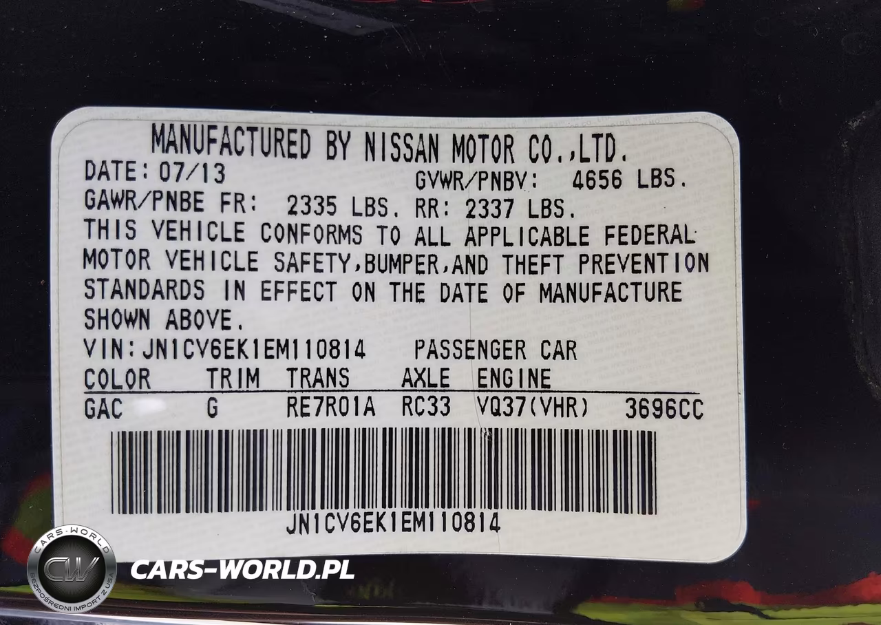 2014 Infiniti Q60 Ipl VIN:JN1CV6EK1EM110814 - 9