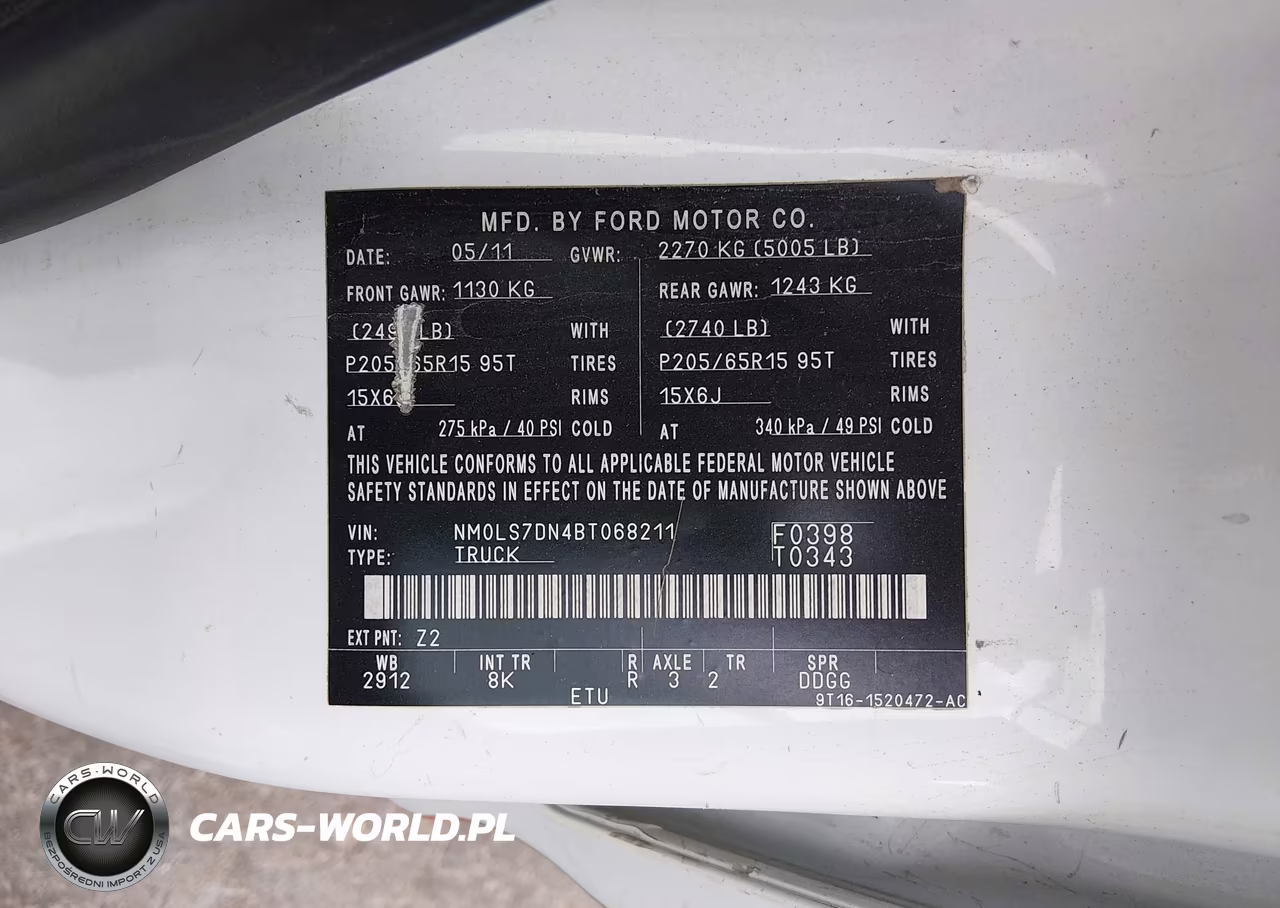 2011 Ford Transit Connect Xlt VIN:NM0LS7DN4BT068211 - 9