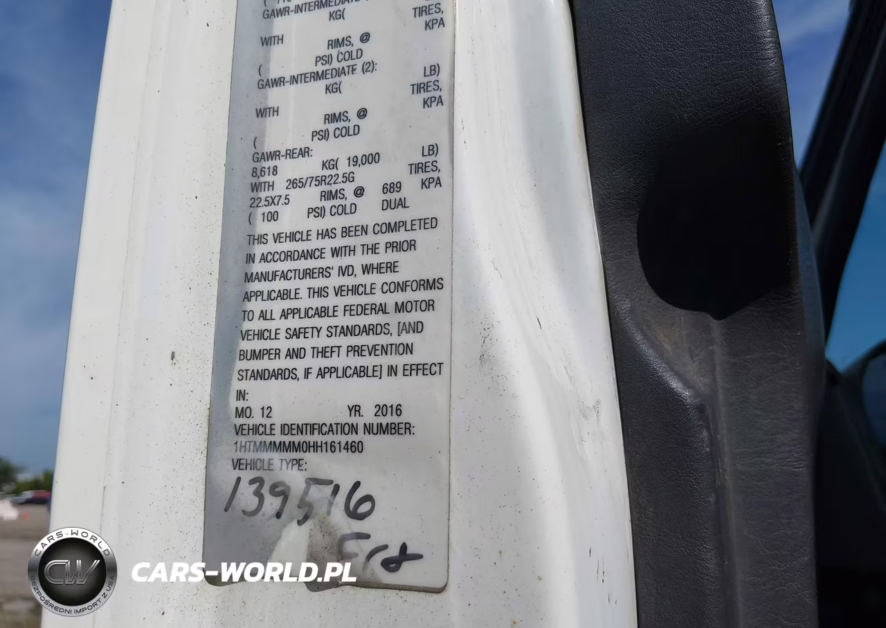2017 International Durastar 4300 VIN:1HTMMMMM0HH161460 - 9
