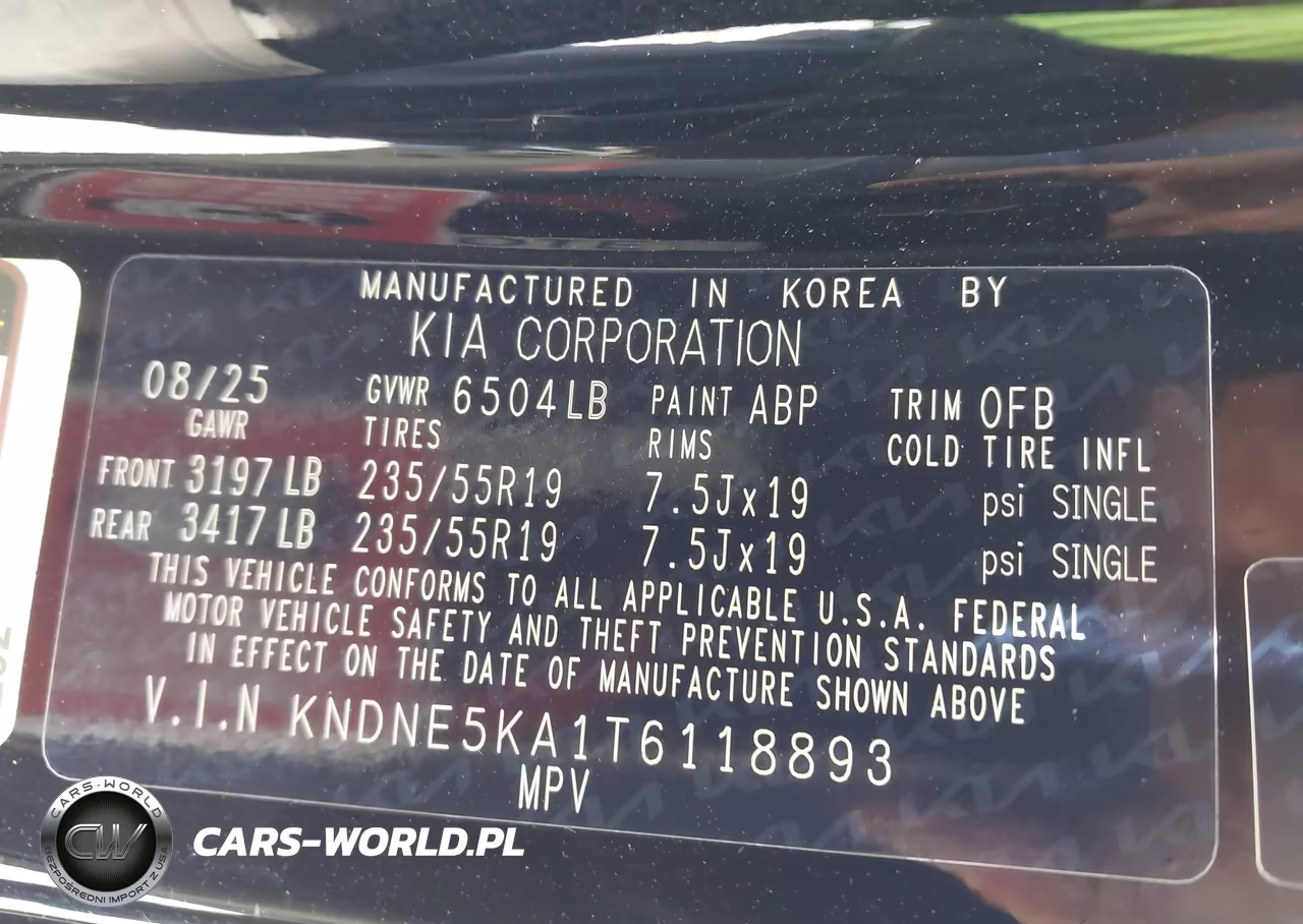 2026 Kia Carnival Mpv Hybrid Sx VIN:KNDNE5KA1T6118893 - 9