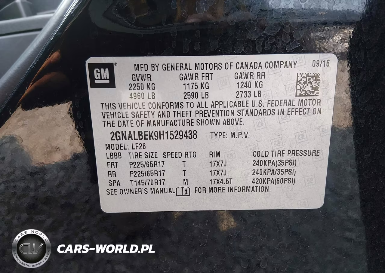 2017 Chevrolet Equinox Ls VIN:2GNALBEK9H1529438 - 9