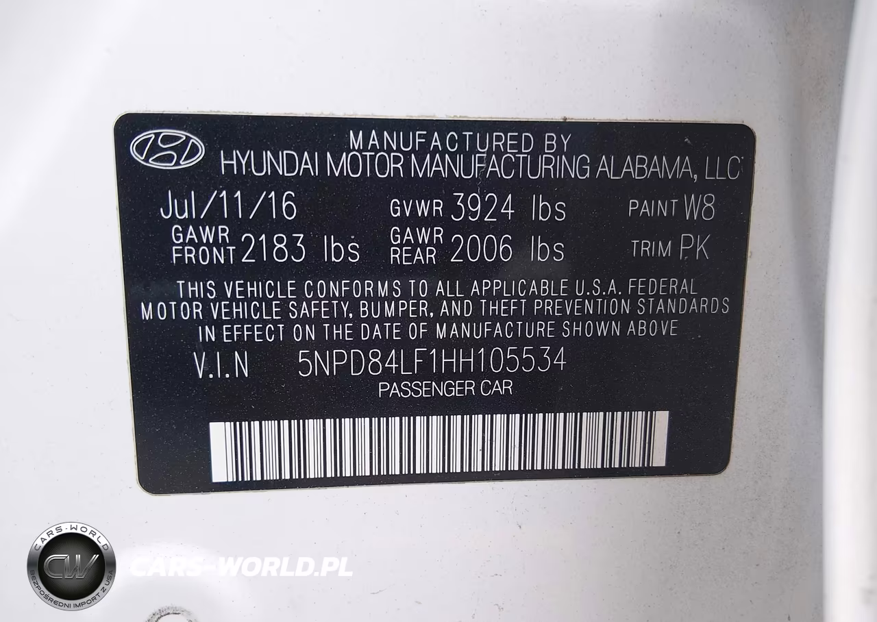 2017 Hyundai Elantra Se VIN:5NPD84LF1HH105534 - 9