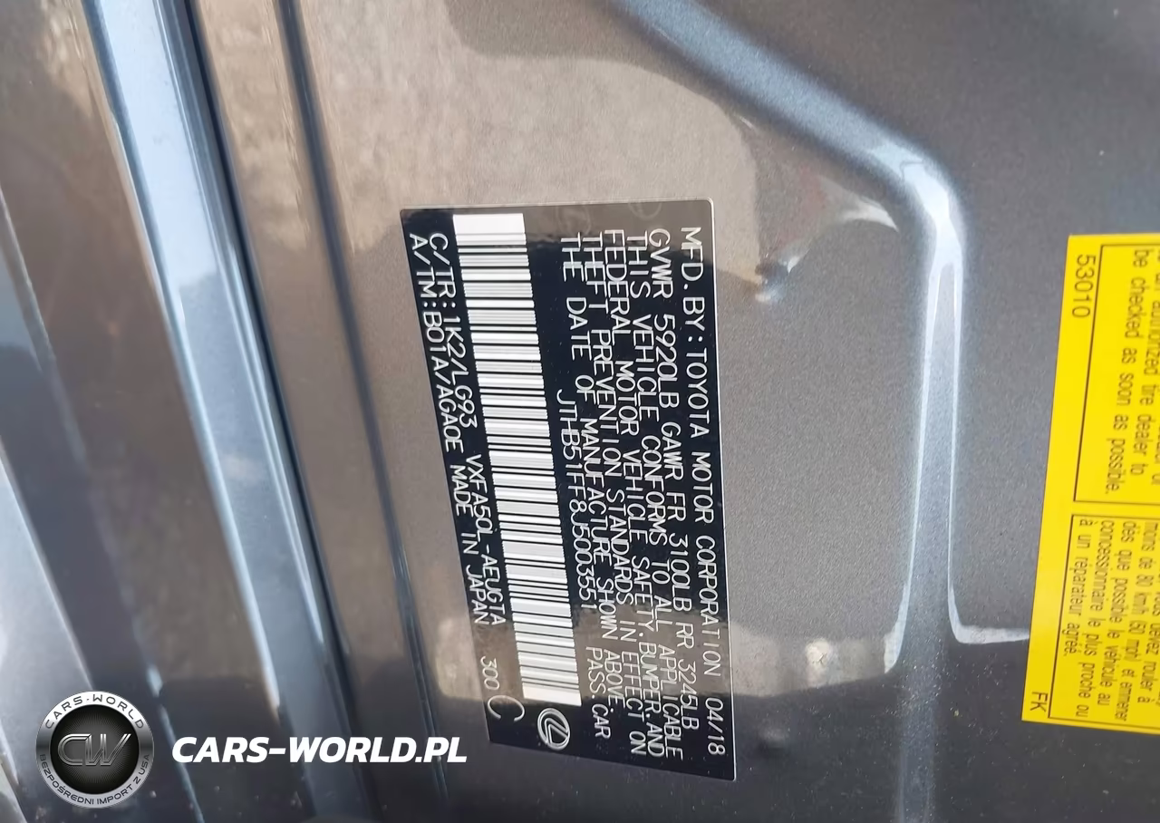 2018 Lexus Ls 500 VIN:JTHB51FF8J5003551 - 9