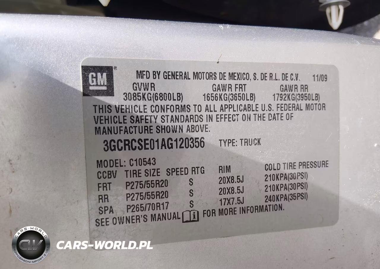 2010 Chevrolet Silverado 1500 Lt VIN:3GCRCSE01AG120356 - 9