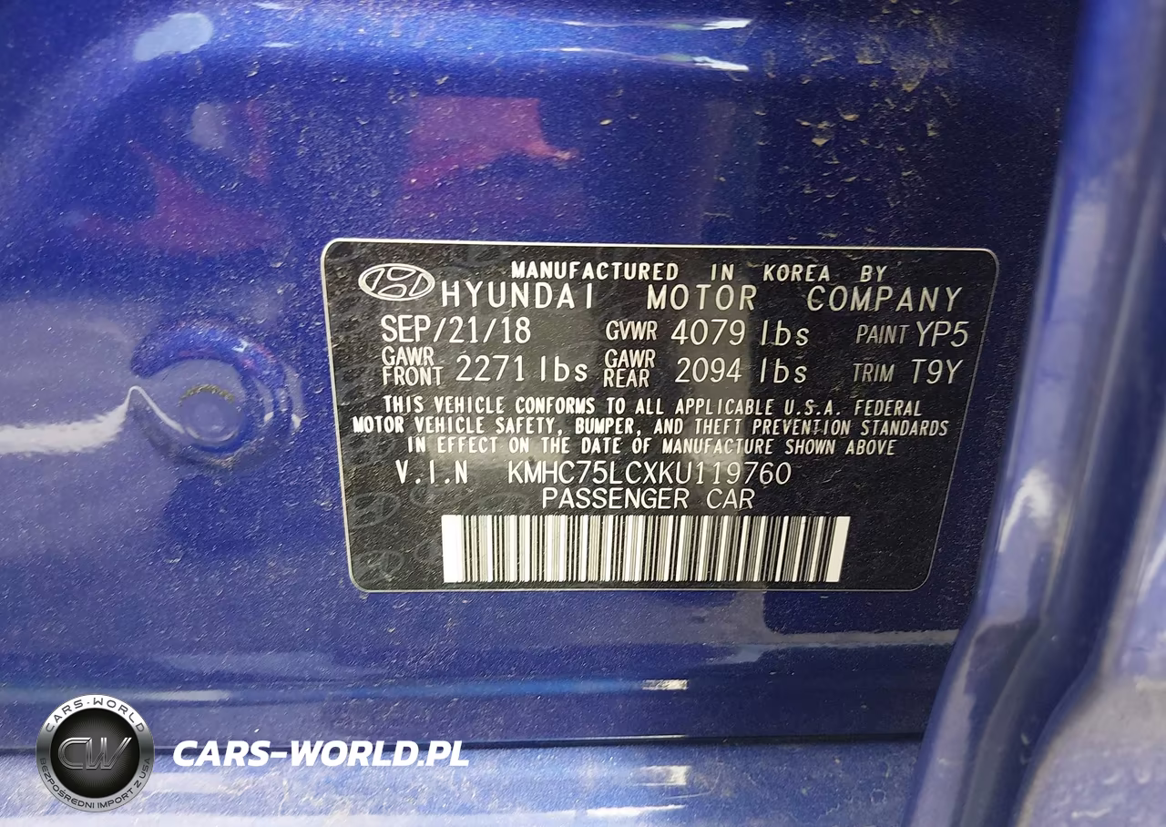 2019 Hyundai Ioniq Hybrid Sel VIN:KMHC75LCXKU119760 - 9