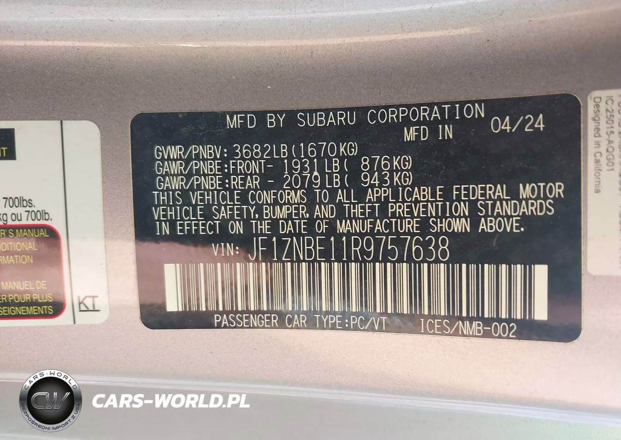 2024 Toyota Gr86 Premium VIN:JF1ZNBE11R9757638 - 9