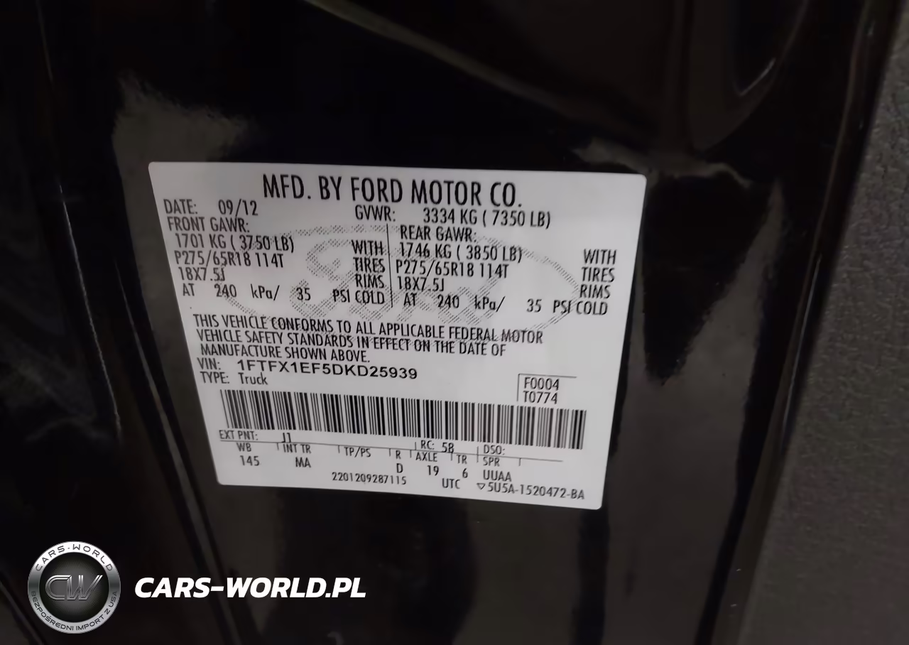 2013 Ford F-150 Xlt VIN:1FTFX1EF5DKD25939 - 9