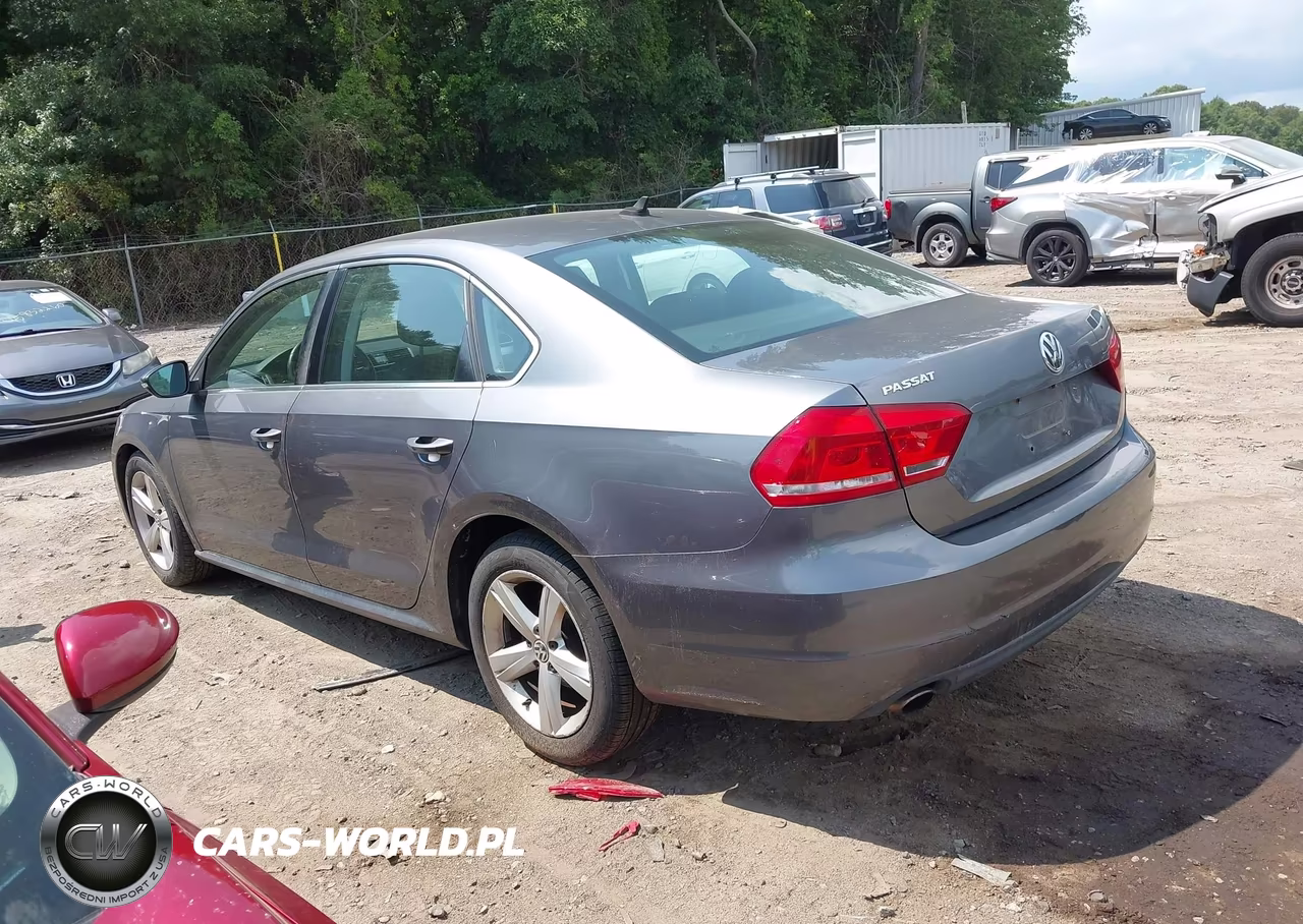 2012 Volkswagen Passat 2.5L Se VIN:1VWBP7A36CC031775 - 3