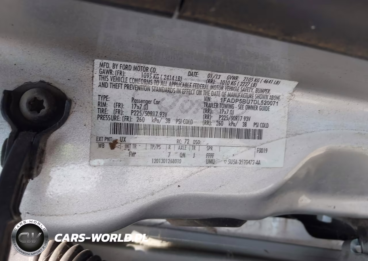 2013 Ford C-Max Hybrid Sel VIN:1FADP5BU7DL520071 - 9