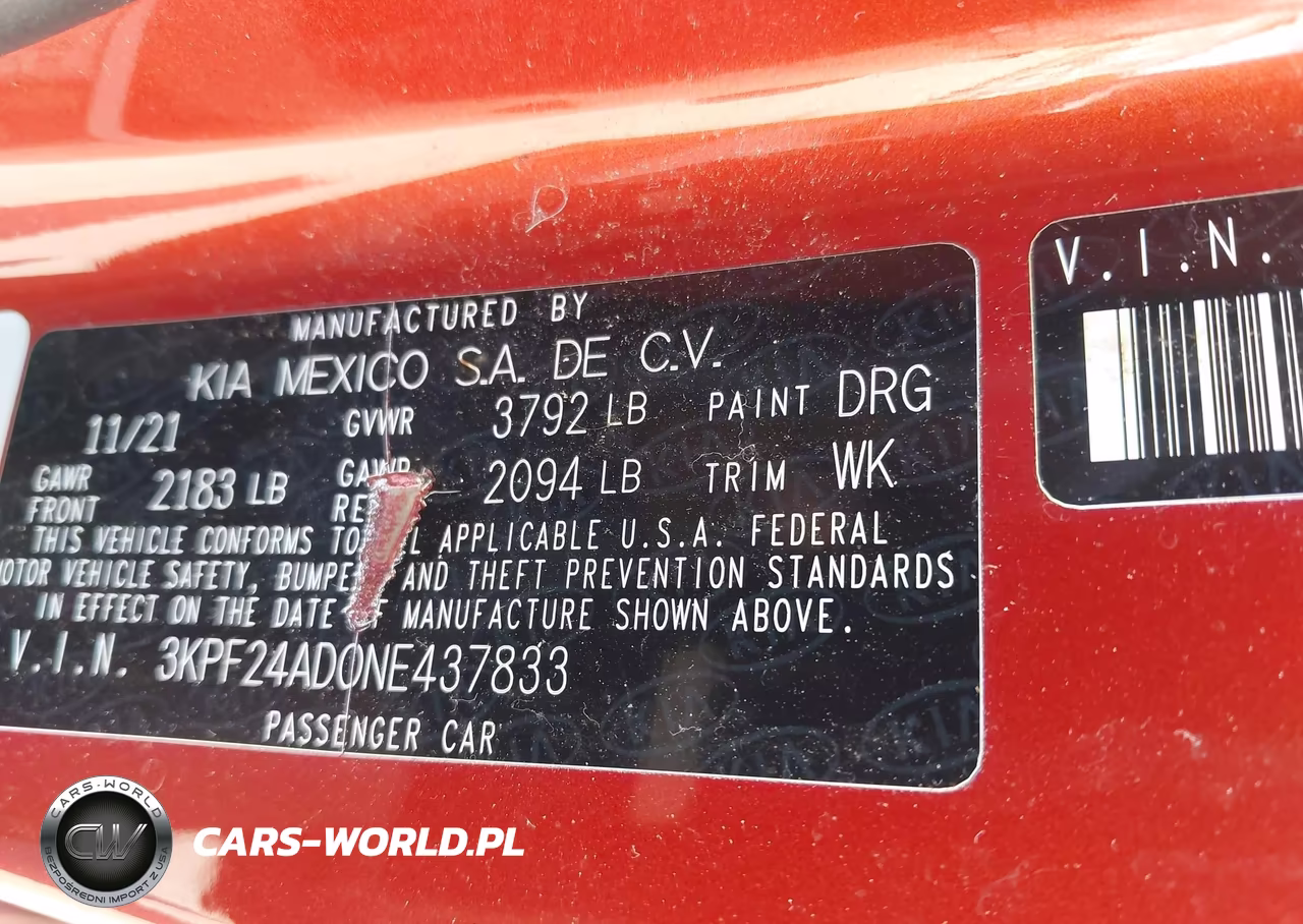 2022 Kia Forte Lxs VIN:3KPF24AD0NE437833 - 9