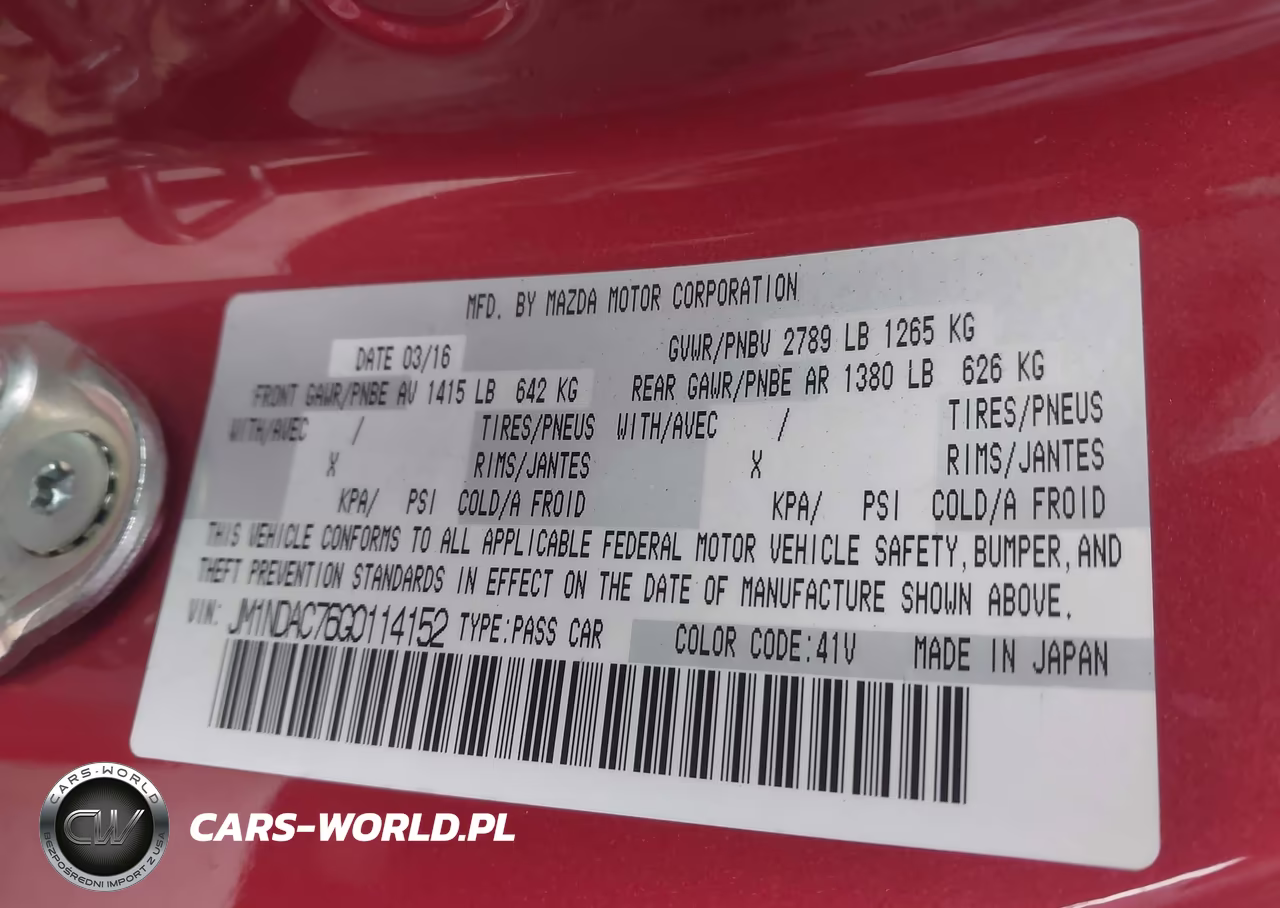 2016 Mazda Mx-5 Miata Club VIN:JM1NDAC76G0114152 - 9