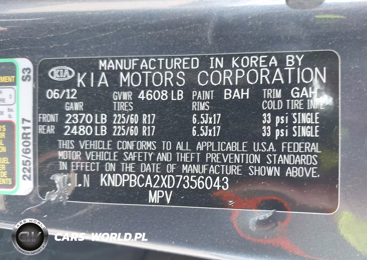 2013 Kia Sportage Lx VIN:KNDPBCA2XD7356043 - 9