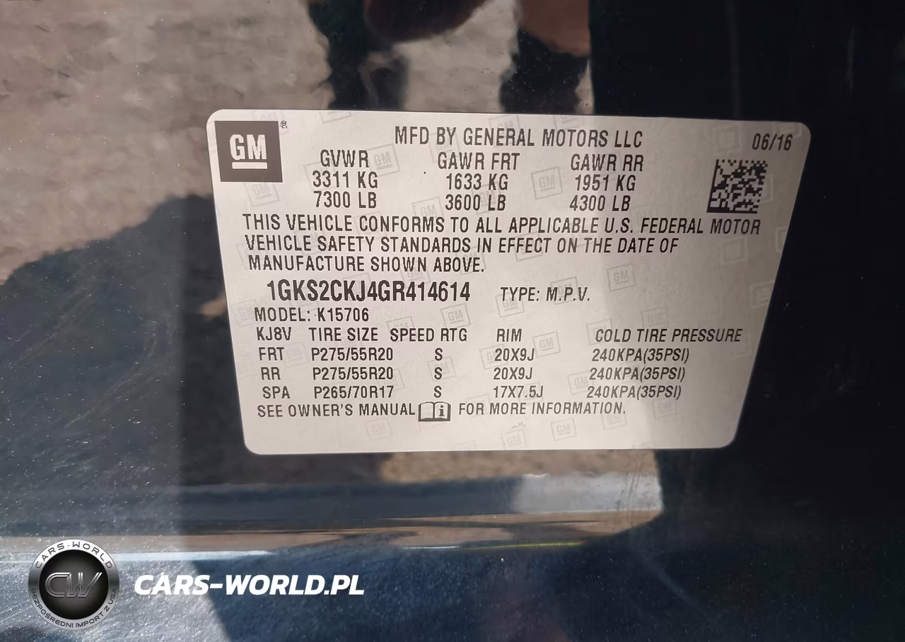 2016 GMC Yukon Denali VIN:1GKS2CKJ4GR414614 - 9
