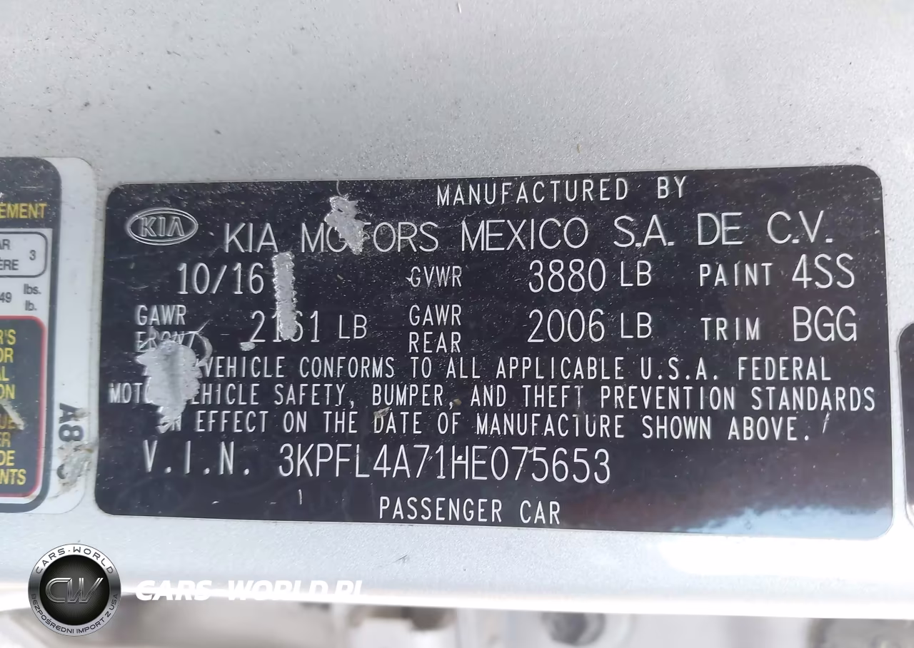 2017 Kia Forte Lx VIN:3KPFL4A71HE075653 - 9