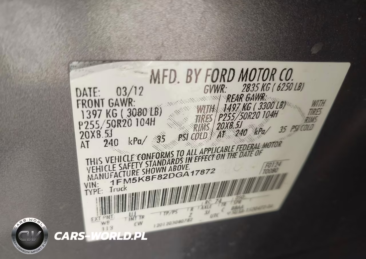 2013 Ford Explorer Limited VIN:1FM5K8F82DGA17872 - 9