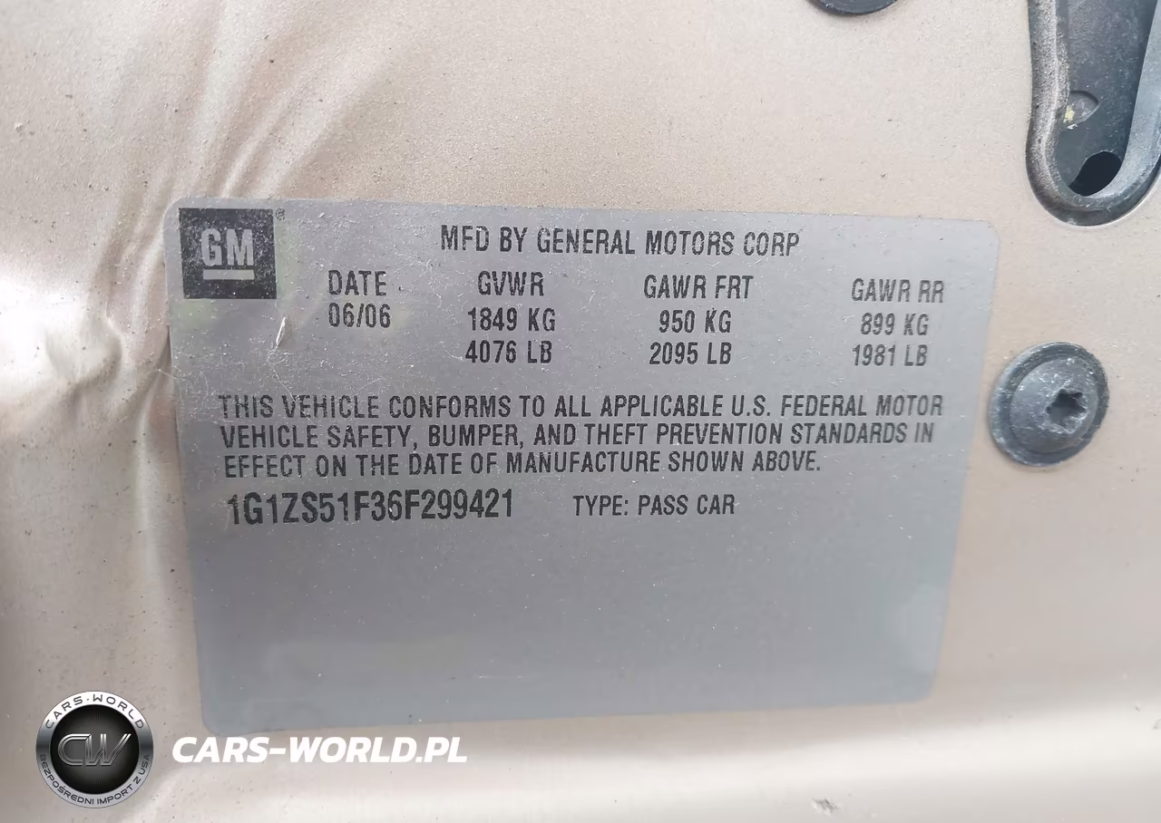 2006 Chevrolet Malibu Ls VIN:1G1ZS51F36F299421 - 9