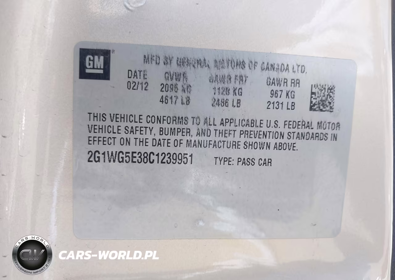 2012 Chevrolet Impala Lt VIN:2G1WG5E38C1239951 - 9